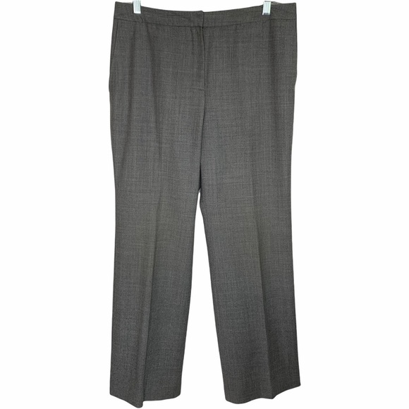 Talbots Women’s Gray Wool Blend High Rise Straight Leg Slacks Trousers Size 8 P - Picture 2 of 16